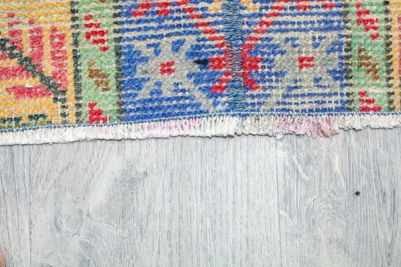 Vintage Turkish Runner Rug 1'6x4'4 ft, Colorful Spring Decor Oushak Runner Rug gallery