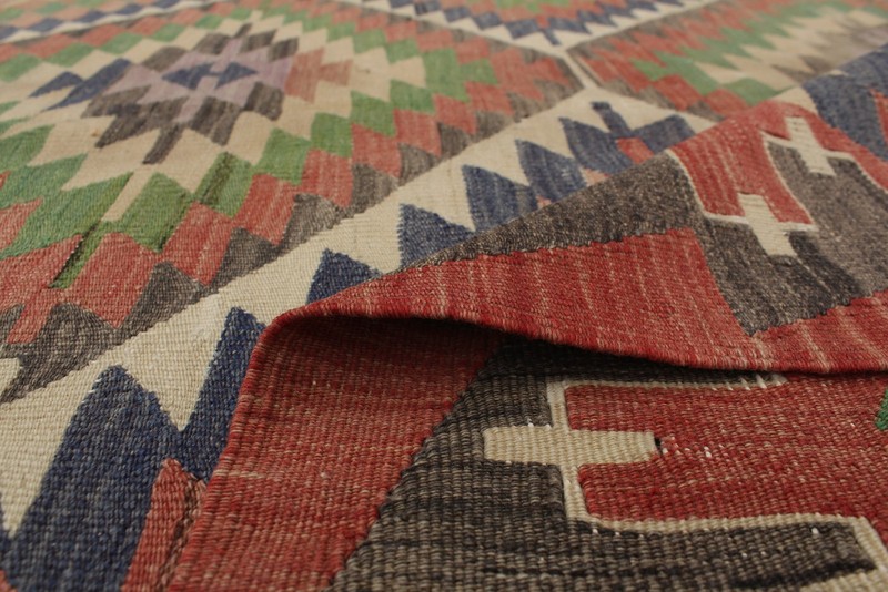 Vintage Hand Woven Area Rug 4'11" x 9'10" Traditional Wool Oriental Carpet gallery