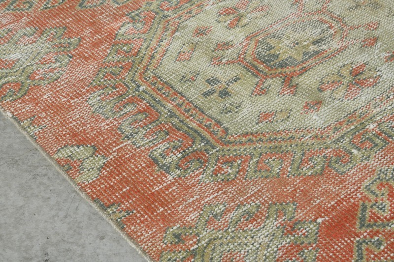 3x11 ft, turkish rug runner, hand-knotted vintage runner, oushak runner rug, 215 gallery