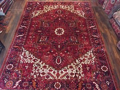 Vegtable Dye Genuine Hand Knotted Serapi Heriz Area Rug Carpet 10’x13’8”,#2872