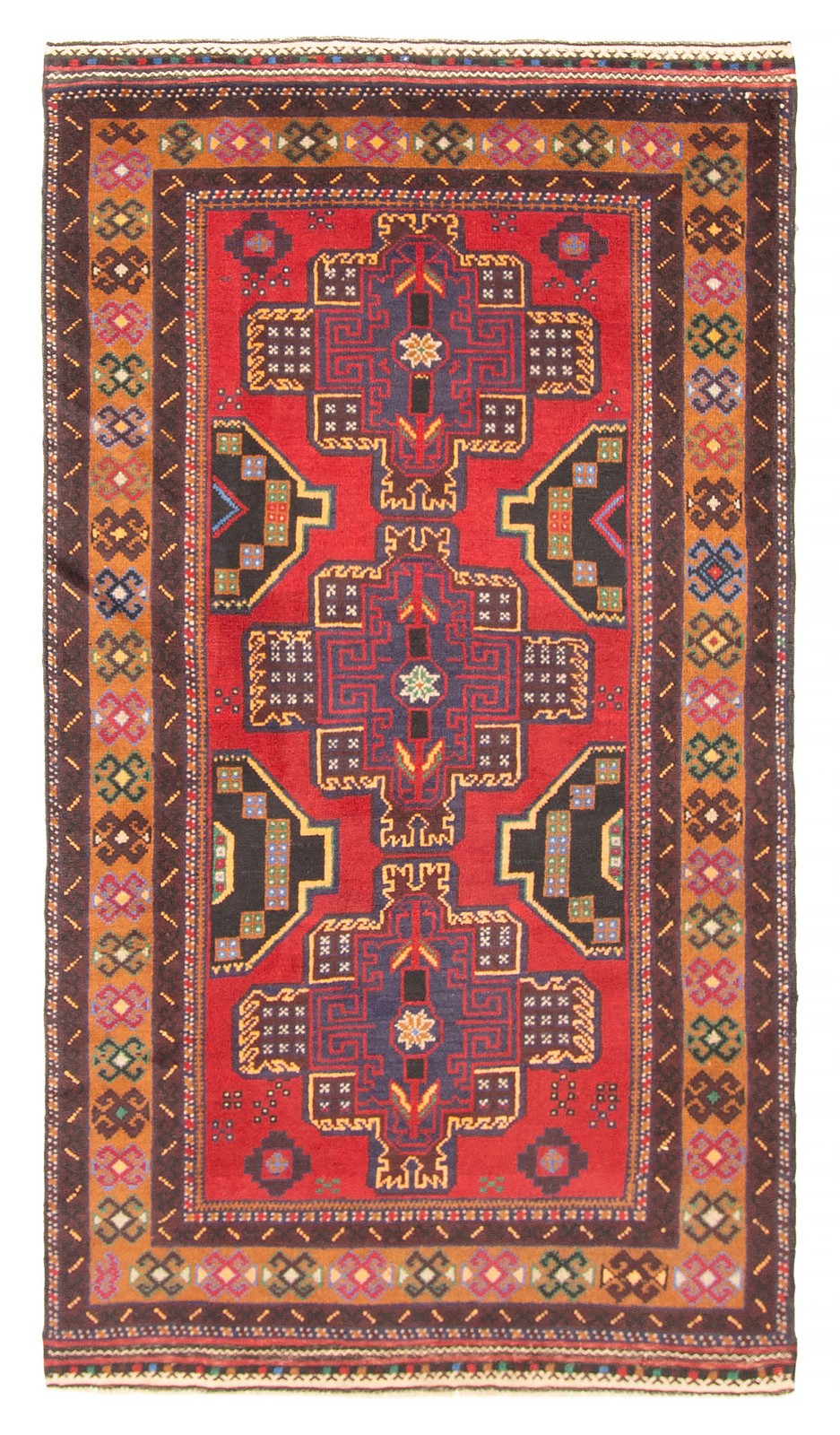 Traditional Vintage Hand-Knotted Area Rug 3'7" x 6'7" Oriental Wool Carpet gallery