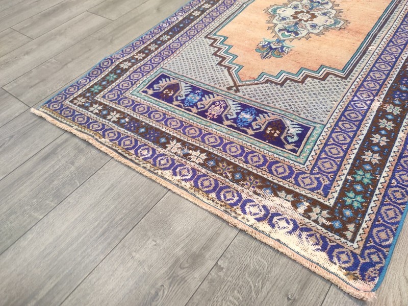 Purple Area Rug, Ethnic Design Handwoven 0 Wool Rug, Area Carpet gallery