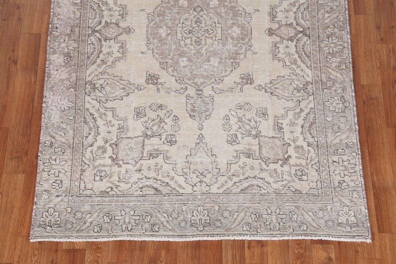 Vintage Muted Traditional Accent Rug 4x6 ft Hand-knotted Wool Distressed Carpet gallery