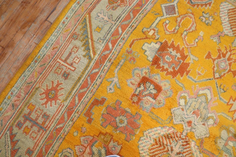 Antique Gorgeous Turkish Oushak Ushak Rug 7'1''x9'9'' gallery