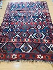 antique hand mad causasian shirvan kilim rug size 213x150cm