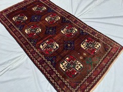 3×6 Ft Afghan Tribal Hand Knotted Vintage Wool Rug Oriental Turkmen Area Carpet