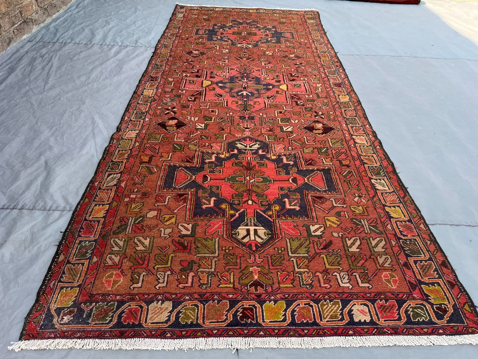 115 x 277 cm Stunning Vintage Super Fine Quality Raro Sirjandi Full Sumak Kilim gallery