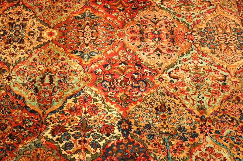 AUTHENTIC KARASTAN MULTICOLOR PANEL KIRMAN PATTERN #700-717 RUG CARPET 5'9" x 9" gallery