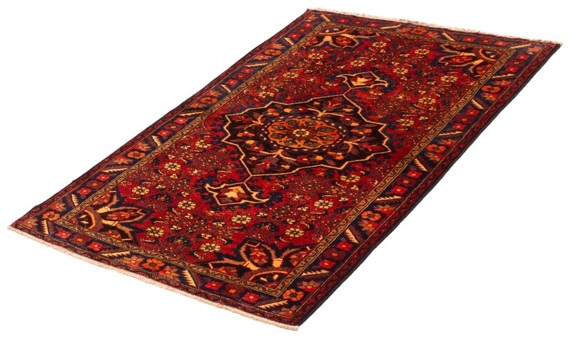 Vintage Hand-Knotted Carpet 4'3" x 6'7" Traditional Oriental Wool Area Rug gallery