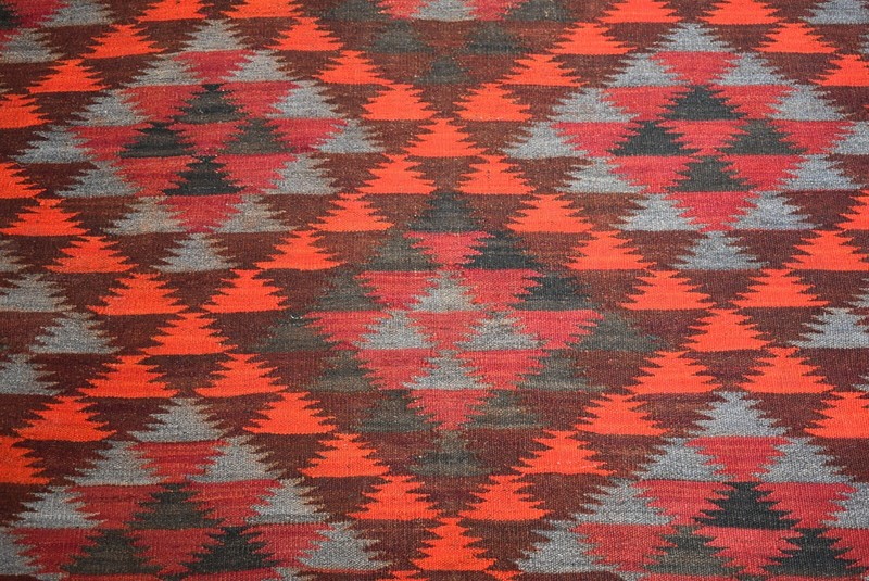 4'6 x 12'1 Ft, Handmade vintage afghan tribal maldari kilim rug, Unique wool rug gallery