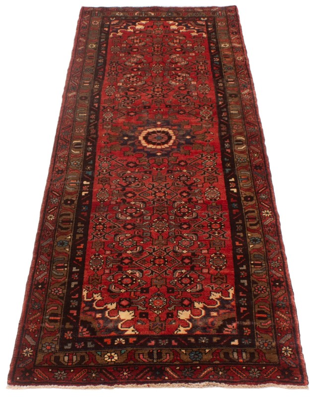 3'3" x 9'8" Vintage Hand-knotted Runner Rug Traditional Oriental Wool Carpet gallery