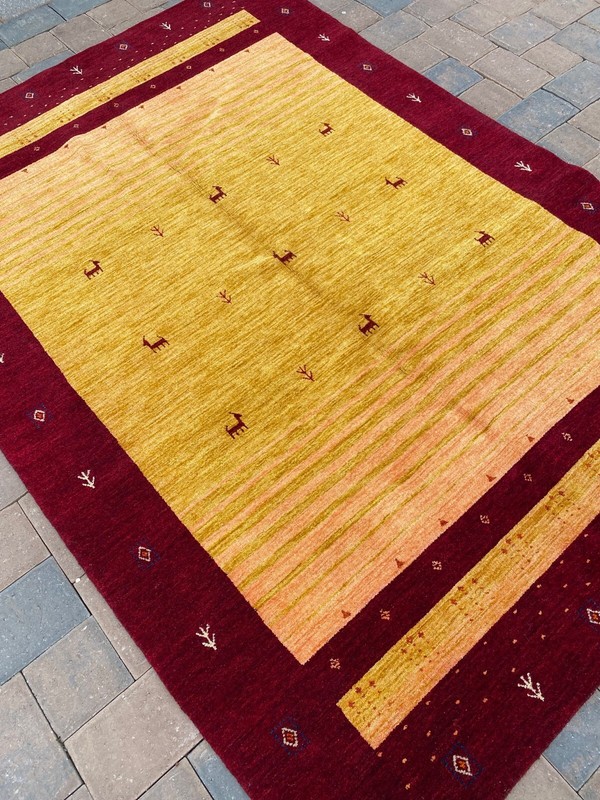 Fine Quality Handmade Nepalese Tibetan Area Rug 5'x8' Natural Dyes Wool Modern gallery