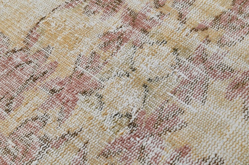 Vintage Turkish Oushak Rug, Beige 5x9 ft, Handmade Wool, Bohemian Anatolian gallery