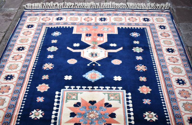 Vintage Turkish Rug 80'' x 116'' Hand-knotted Yuruk Rug Home Decor Wool Rug gallery