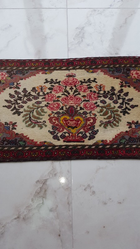 Antique Prayer Rug Caucasıan Royals Rug 2x3 P ersian Rug Oryantal Rug Hand RUG gallery