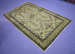 Vintage Turkish Rug 46” x 79” Hand-knotted Over Dyed Rug Home Decor Wool Rug