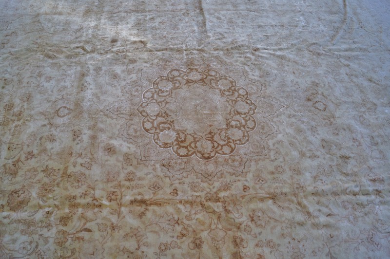 10x14ft Antique Handmade Washed out American Rug 60 Raj KPSI 400 gallery
