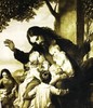 hand knotted Picture Rug Jesus 39" x 25" gallery