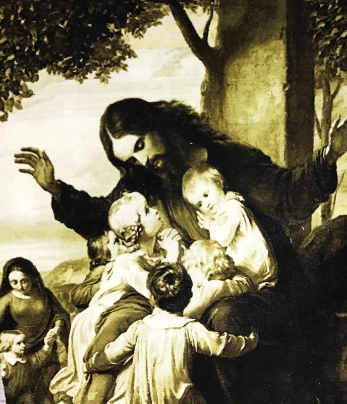 hand knotted Picture Rug Jesus 39" x 25" gallery