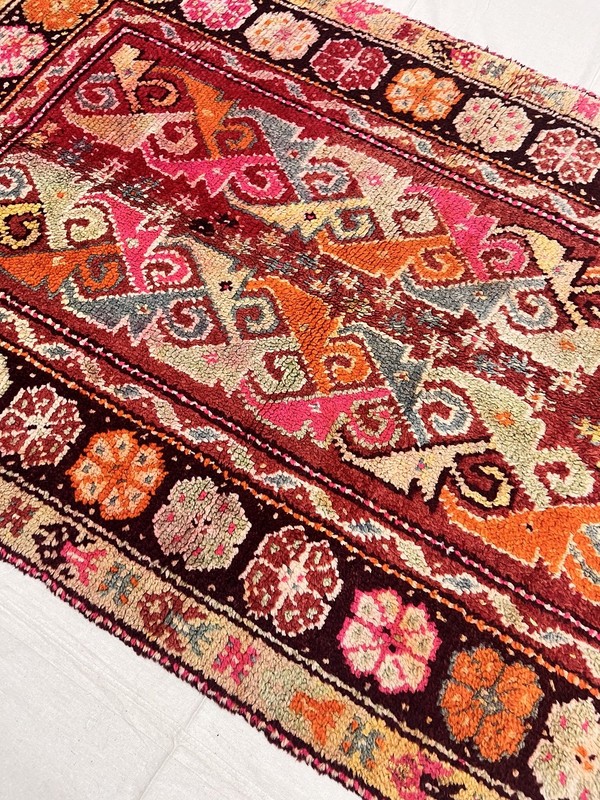Antique Hand-Knotted Turkish Monastery 6'5" x 4" gallery