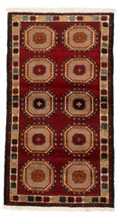 Traditional Vintage Hand-Knotted Oriental Carpet 3’4″ x 6’2″ Wool Area Rug