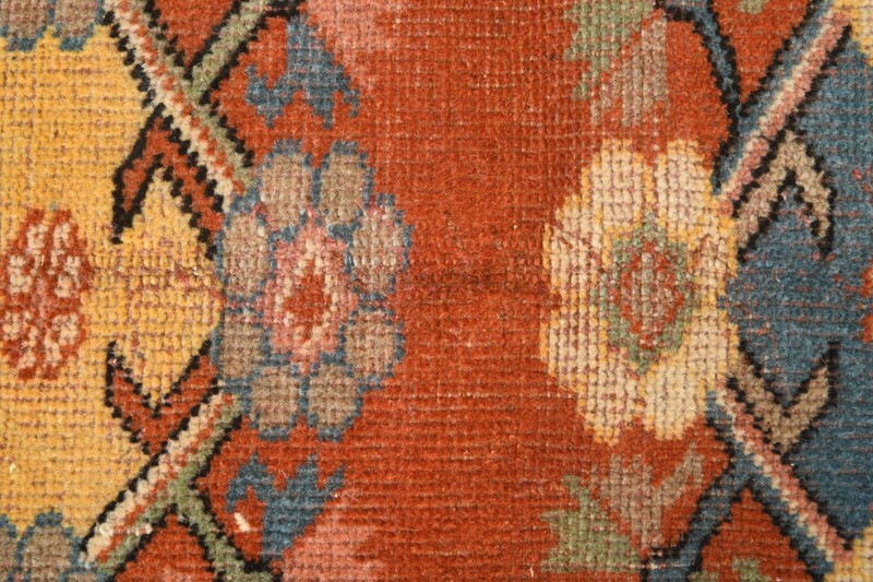 3x4 Turkish Antique Rug Anatolian Hand-Knotted Vintage Oushak Small Carpet,878 gallery