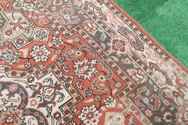 Turkish Rug 77''x114'' Vintage Light Muted Color Rug Oushak Carpet 196x292cm 6x9 gallery