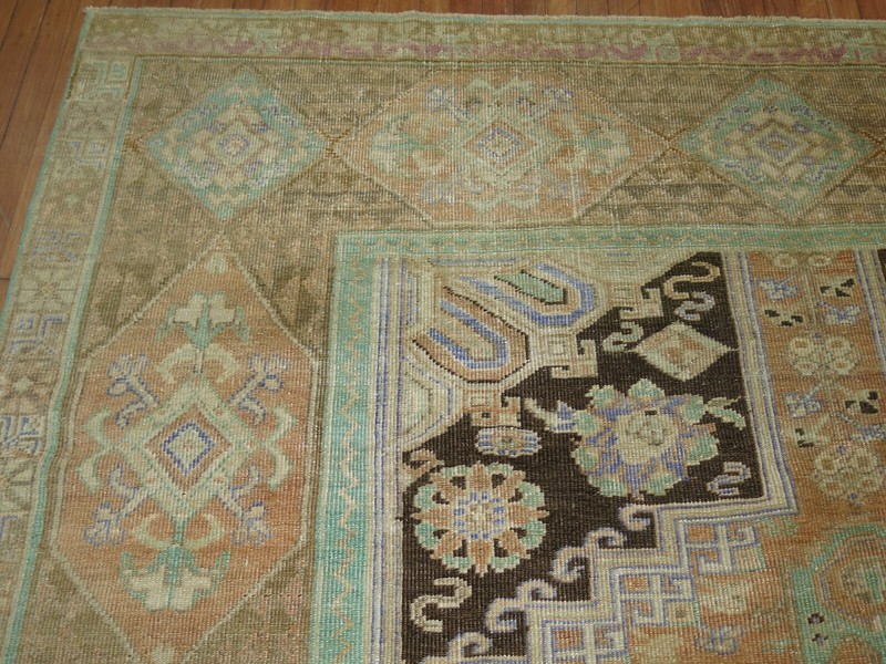 Vintage Turkish Oushak Ushak Rug Size 7'10''x9'9'' gallery
