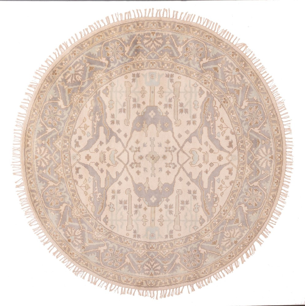 Traditional Vintage Hand-Knotted Oriental Carpet 8'0" x 7'9" Wool Area Rug