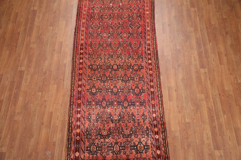Vintage Vegetable Dye Wool Handmade Traditional Runner Rug Hallway Carpet 4x10 gallery