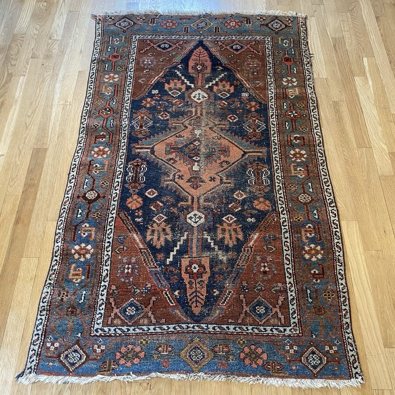 Vintage Rug 3' 4 x 5' 5 Brown Hand Knotted Tribal Oriental Rug gallery