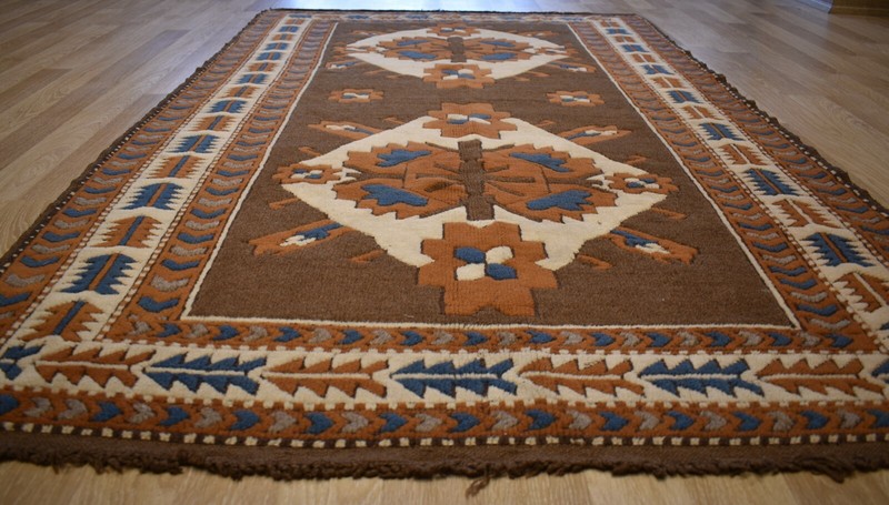 Clearance 1960's Antique Caucasian Kazak One-of-a-kind Handmade Rug 5 Ft x 8 Ft gallery