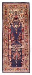 3’10” x 9’10” Vintage Hand-knotted Runner Rug Traditional Oriental Wool Carpet