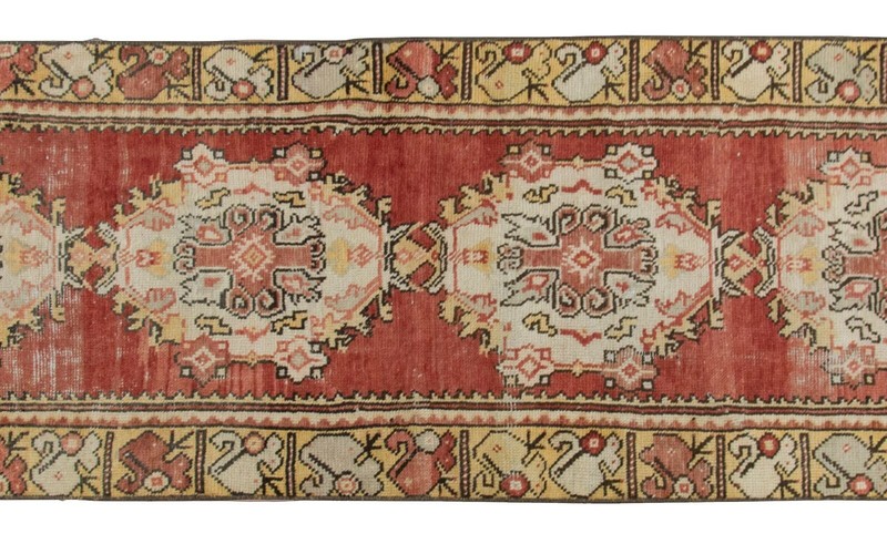 Runner Rug,Turkish Runner,Vintage Runner,Oushak Rug,Floor Rug, 2'7 X 9'9 feet gallery