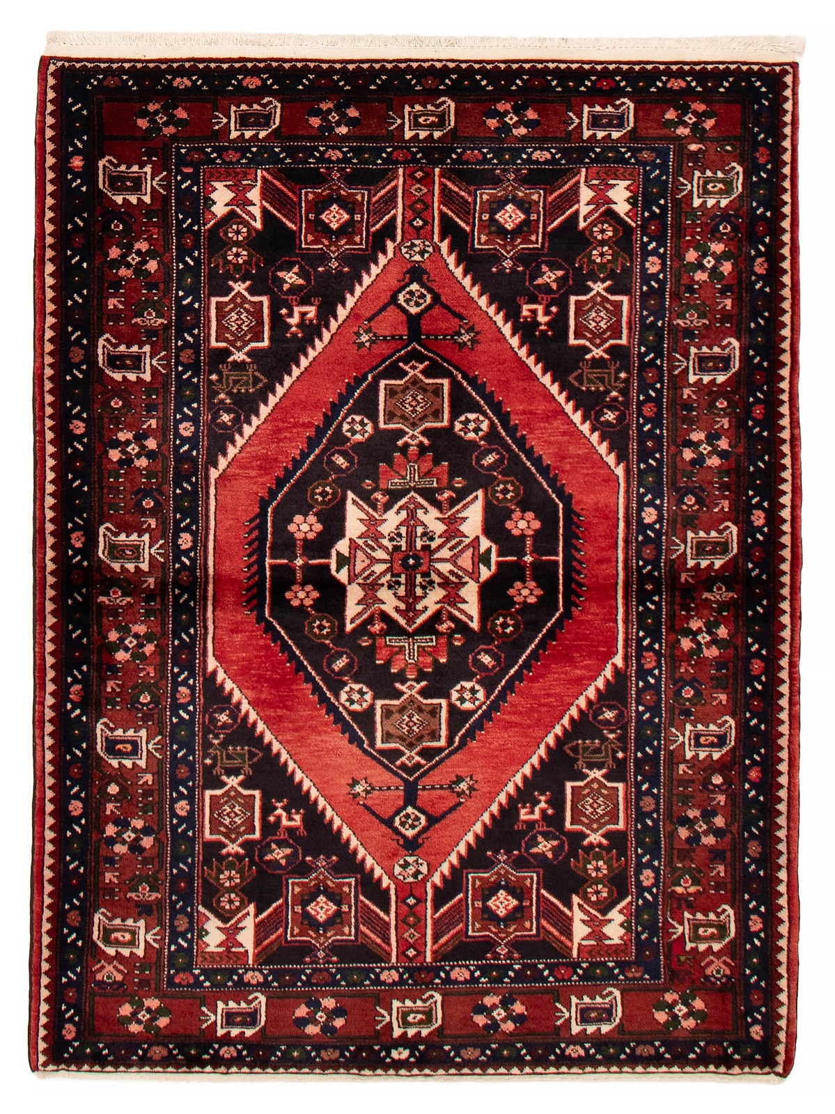 Traditional Vintage Hand-Knotted Area Rug 4'11" x 6'7" Oriental Wool Carpet gallery