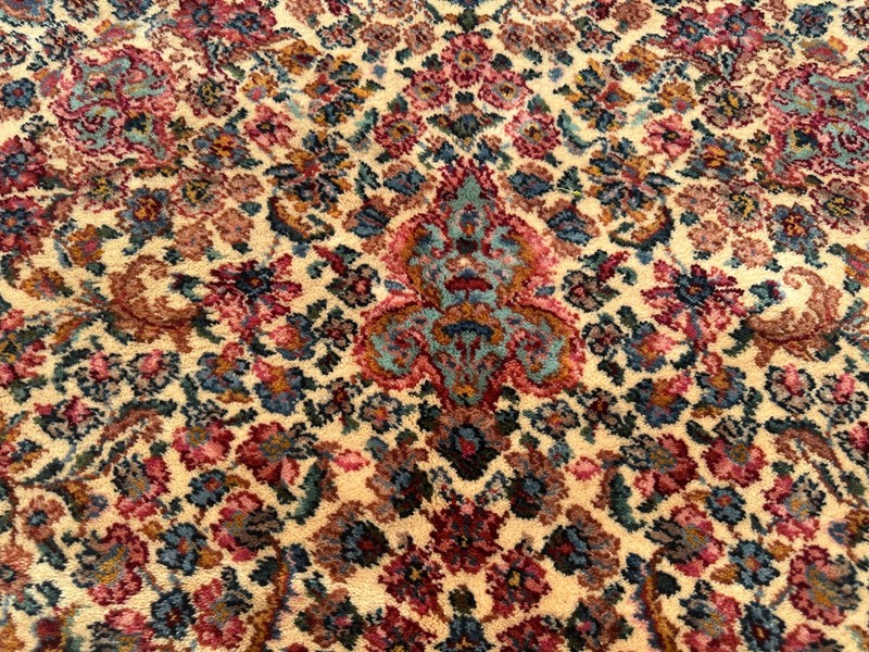 Vintage KARASTAN RUG in good condition 5' 8" by 9 feet RR5442 gallery