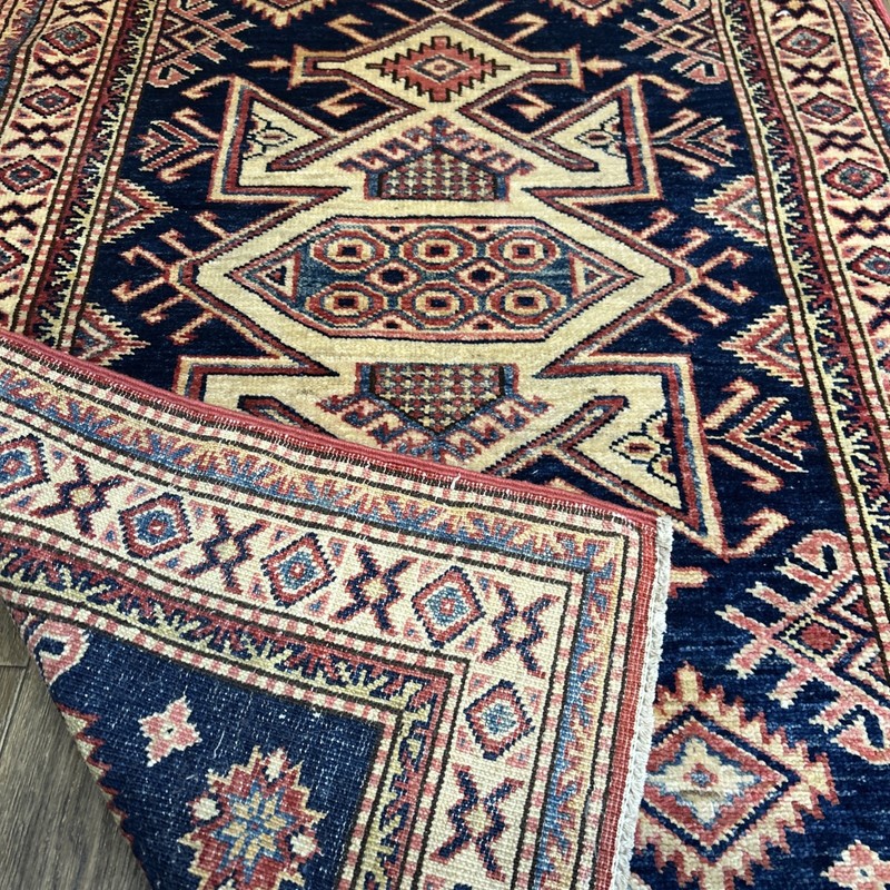 Hamadan Antique Oriental rug Authentic Geometric Design c.1900–1920 | 2”7 x 4 gallery