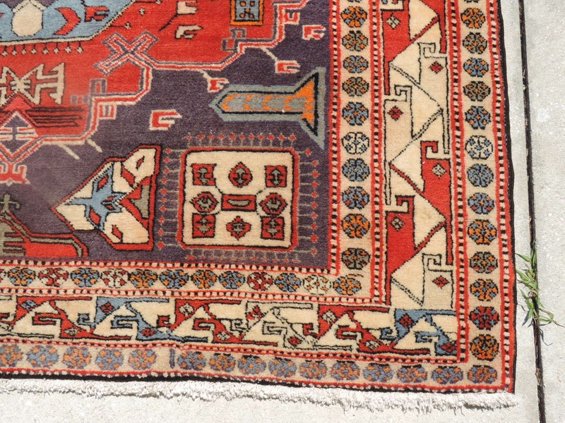 5x10ft. Handmade Caucasian Design Geometric Wool Rug gallery