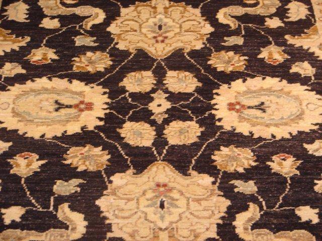 4x11 Black & Beige Fine Ghazni Wool Peshawar Runner PIX-9931 gallery