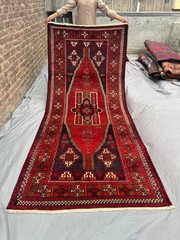 5×9 Vintage Afghan Mowri Turkmen Wide Rug Hand Knotted Wool Oriental Boho Carpet
