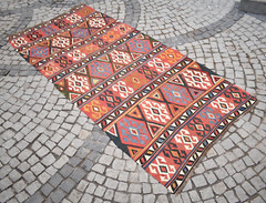 Fabulous Antique Caucasian Rug 61” x 128” Collector ltem Kazak Rug Natural Dye