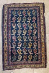 Antique Caucasian Kazak Tribal Wool Area Rug Handwoven 3′ X 5′ Approx