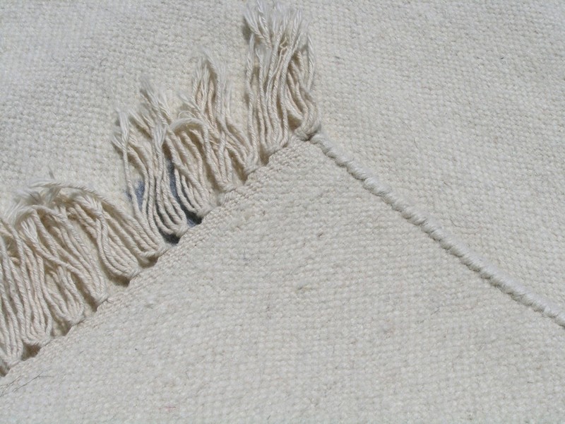 Vint Hand Woven Rug Kilim Flat weave Wool 3x5 LN Keys Pink Blue balls Umbrellas gallery