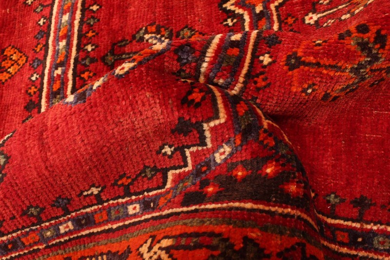 Vintage Traditional Hand-Knotted Area Rug 4'11" x 6'9" Oriental Wool Carpet gallery