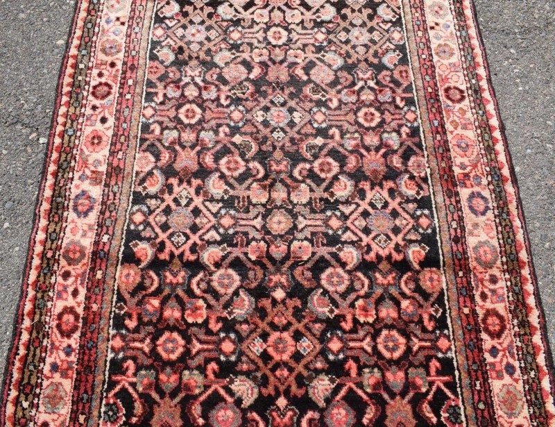 Rug 3'8 x 10'2 Vintage Tribal Handmade Wool Runner Oriental Rug S Antique 4 x 10 gallery