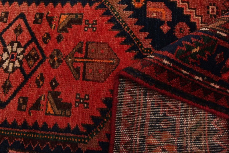 Vintage 3'7" x 7'3" Traditional Hand Knotted Vegetable Dye Wool Area Rug gallery