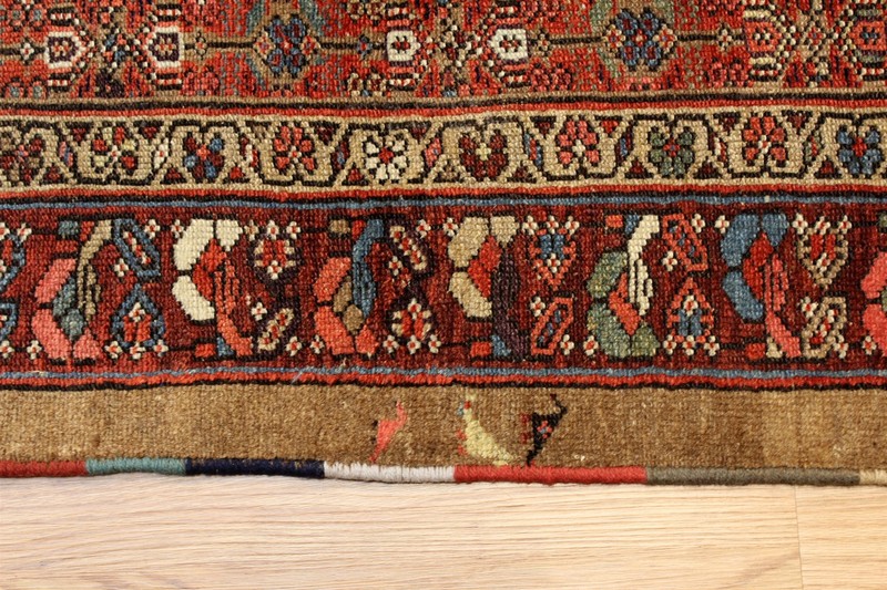 7' x 4' Late 19th Century ANTIQUE Handmade Serab Rug Tribal Kurdish Natural Wool gallery