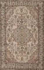 Handmade Wool Anatolian Distressed Area Rug 5×9 Vintage Carpet