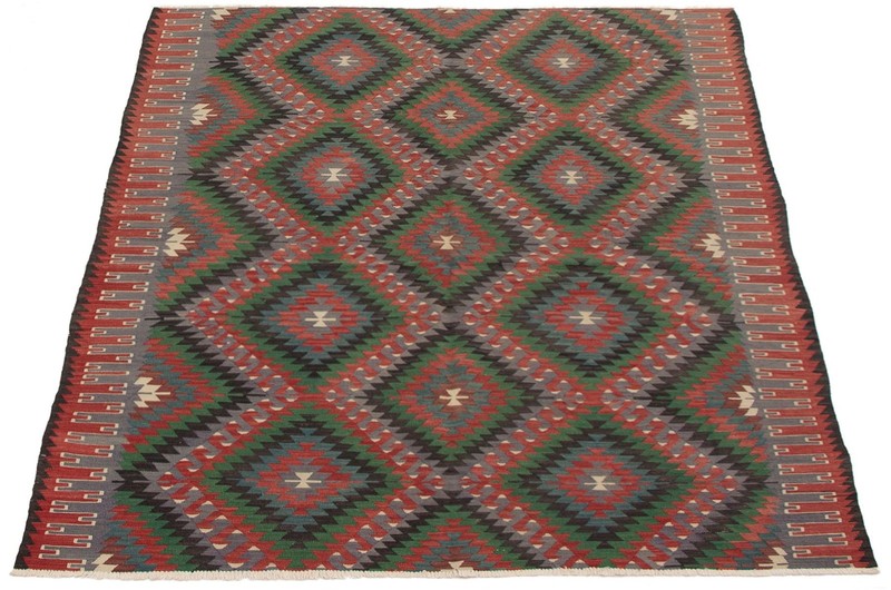 Vintage Hand Woven Area Rug 5'5" x 8'11" Traditional Wool Oriental Carpet gallery