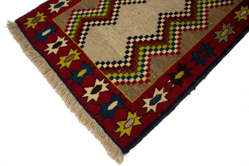 3X6 ft Hand-Knotted Tribal Vintage Rug Multicolored Farmhouse Oriental Carpet gallery